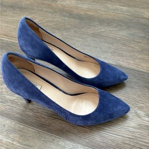 Cole Haan blue suede pumps